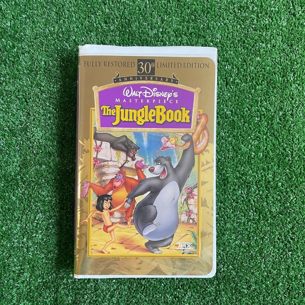 The Jungle Book Disney Masterpiece 30th Anniversary Limited Edition VHS 1997 VTG